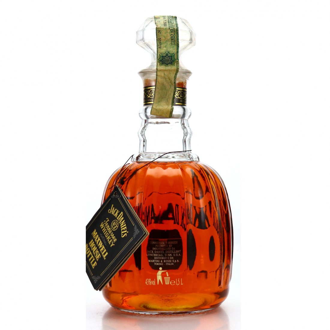 Jack Daniel's Old No.7 Maxwell House 1.5 Litre 1995 Whisky Auctioneer