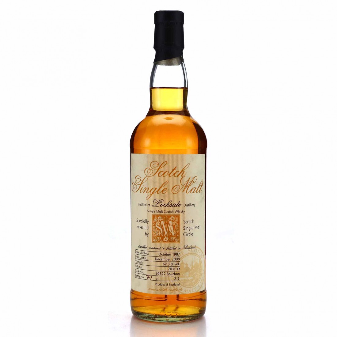 Lochside 1987 Scotch Single Malt Circle Whisky Auctioneer