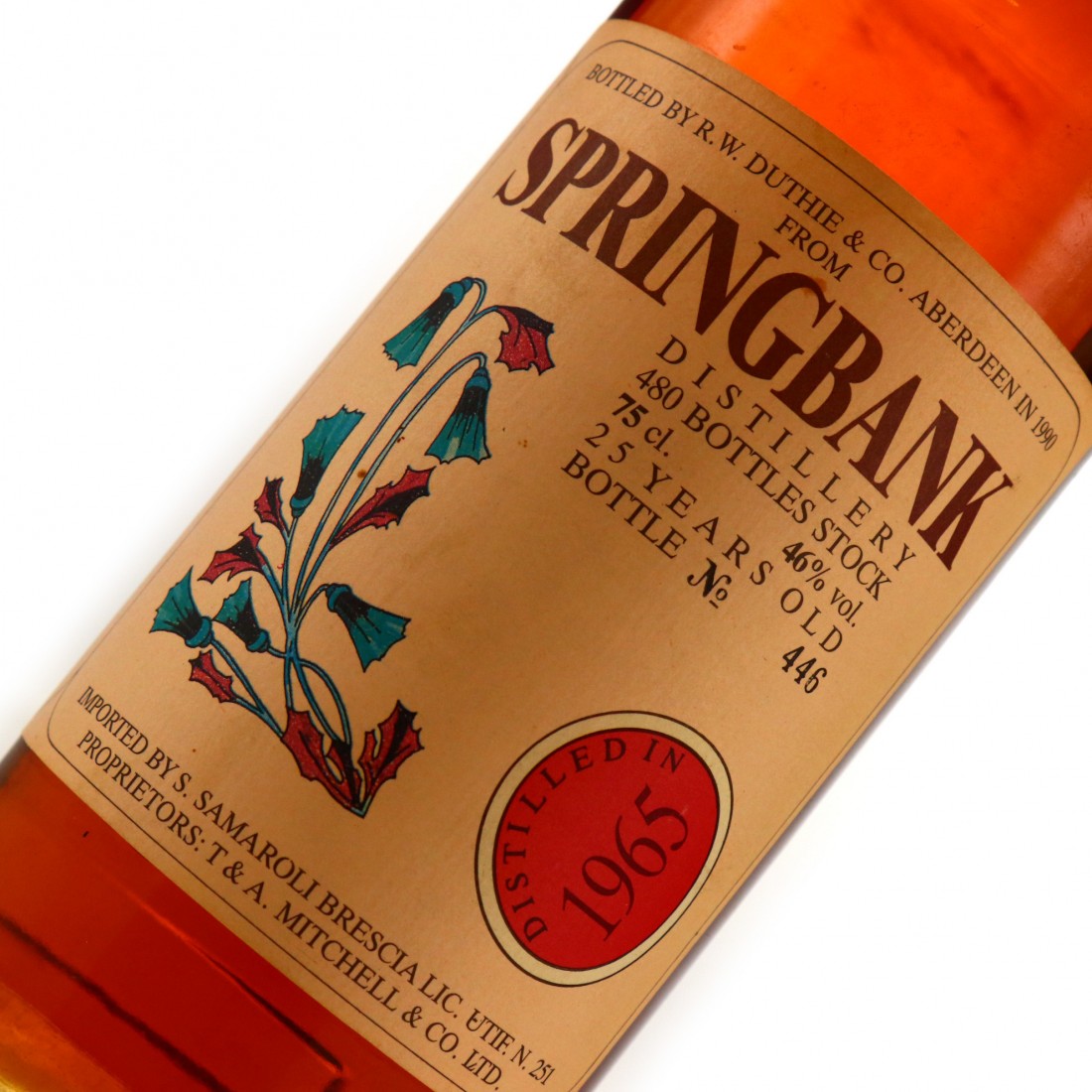 Springbank 1965 Samaroli 25 Year Old / Flowers 1990 | Whisky Auctioneer