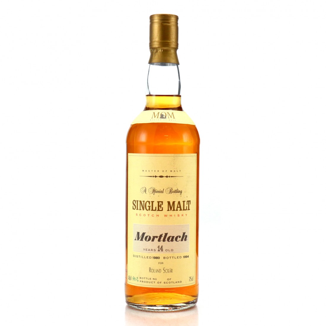Mortlach 1980 Master of Malt 14 Year Old / Roland Sckar Whisky Auctioneer