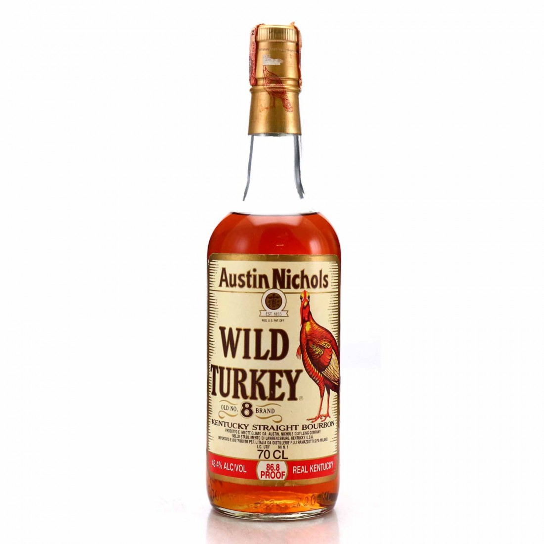 Wild Turkey Old No.8 Brand 1990s 70cl / Ramazotti Import | Whisky ...