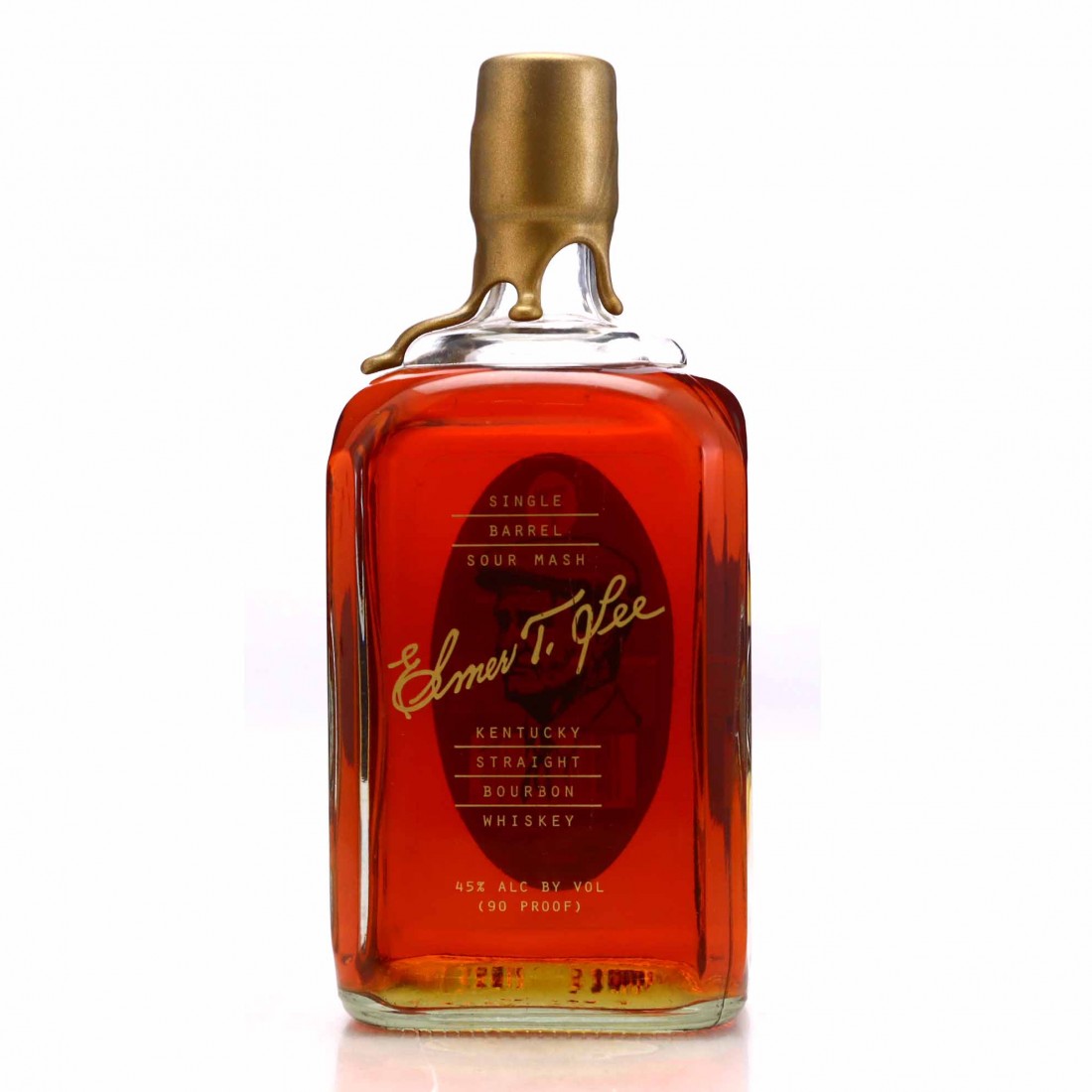 Elmer T Lee Single Barrel Kentucky Bourbon / Gold Wax Whisky Auctioneer