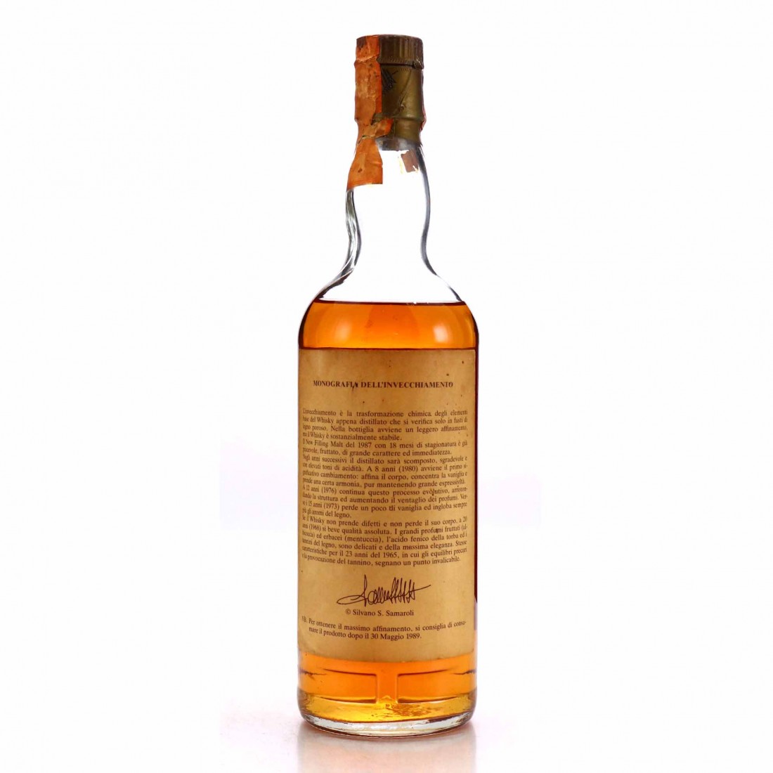 Springbank 1968 Samaroli 20 Year Old / Ageing Monography | Whisky ...