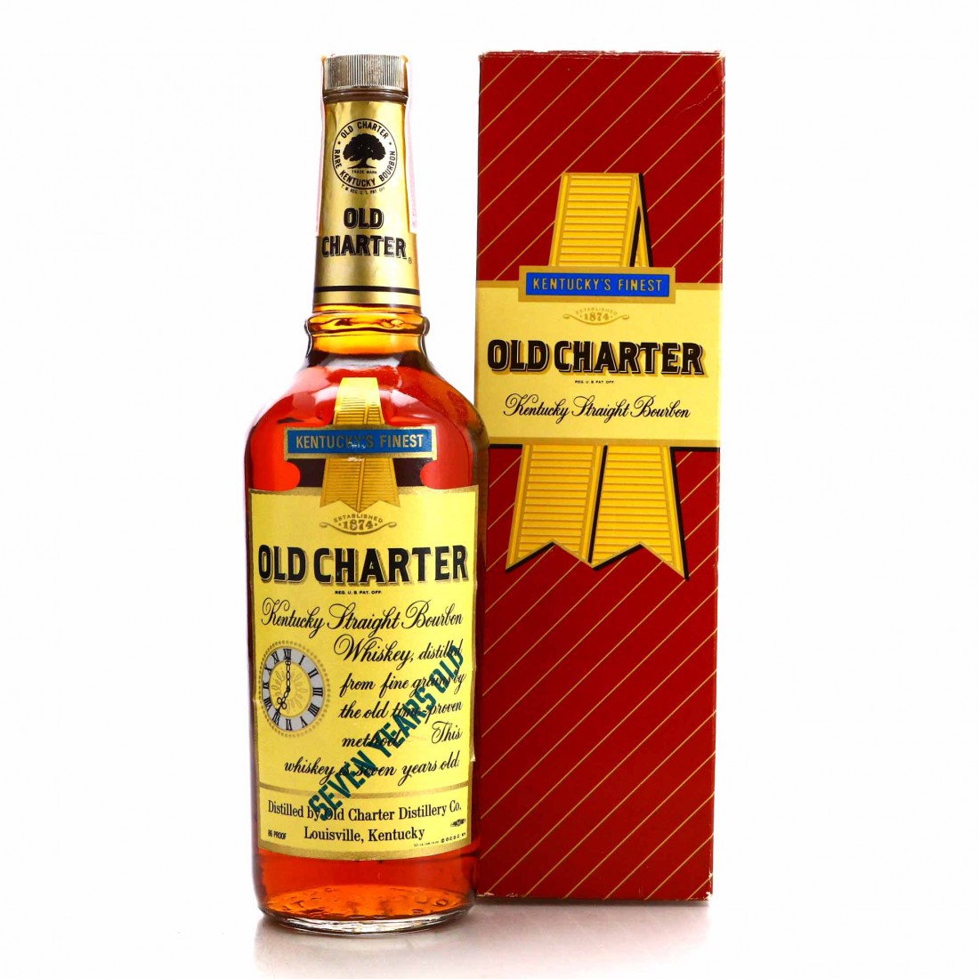 Old Charter 7 Year Old Kentucky Straight Bourbon 1980s Whisky Auctioneer