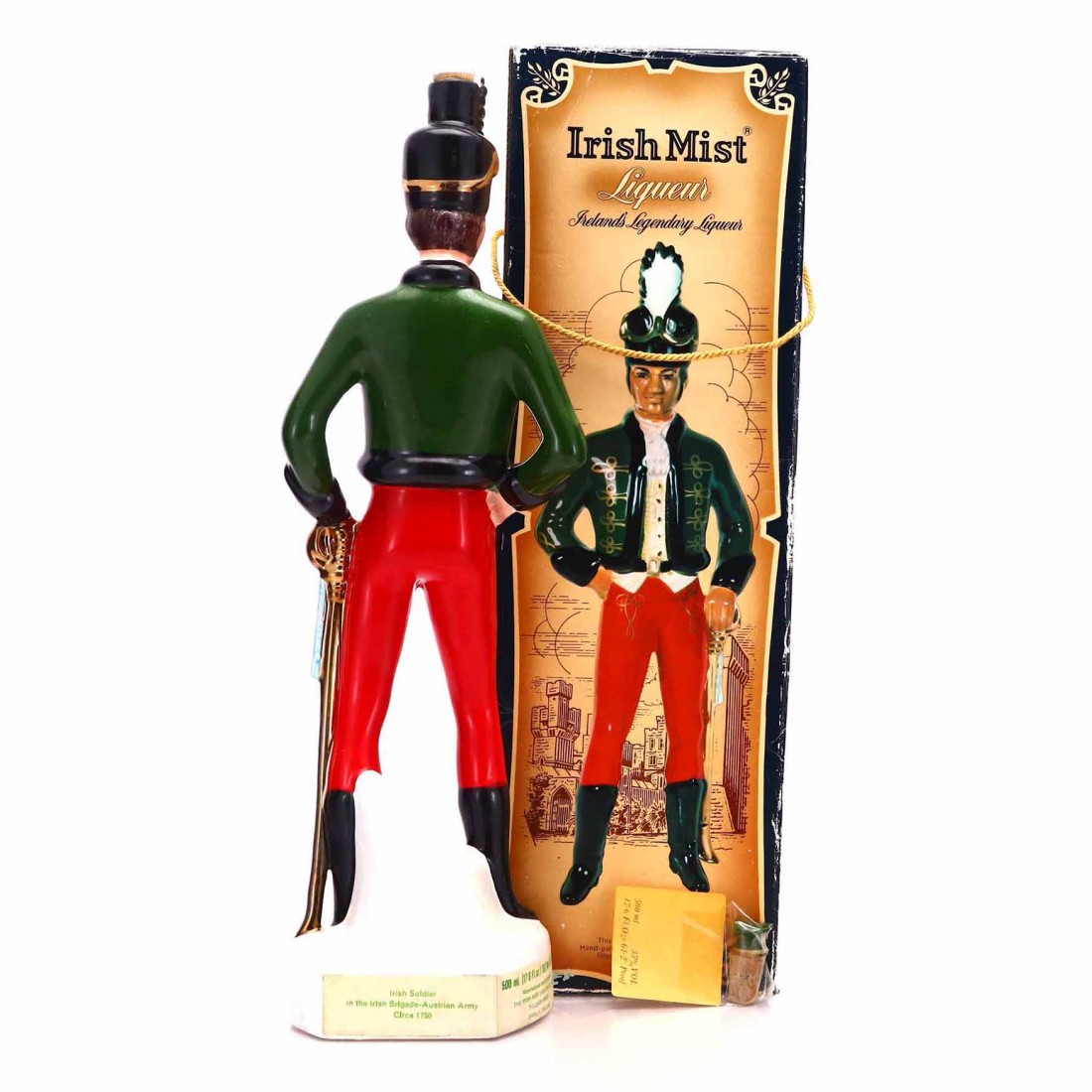 Irish Mist Liqueur Soldier Decanter 50cl 1980s Whisky Auctioneer