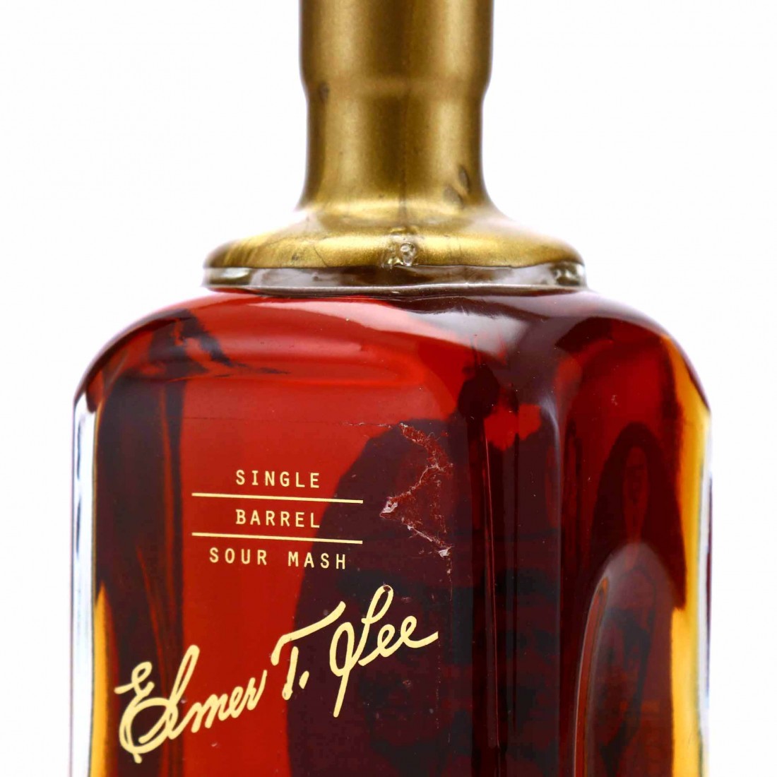 Elmer T Lee Single Barrel Kentucky Bourbon / Gold Wax Whisky Auctioneer