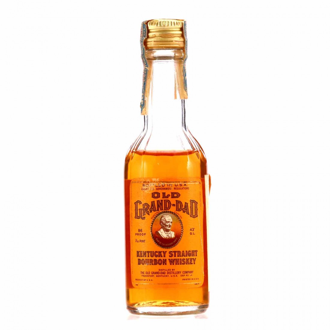 Old Grand-Dad 1963 Bottled in Bond 86 Proof Miniature | Whisky Auctioneer