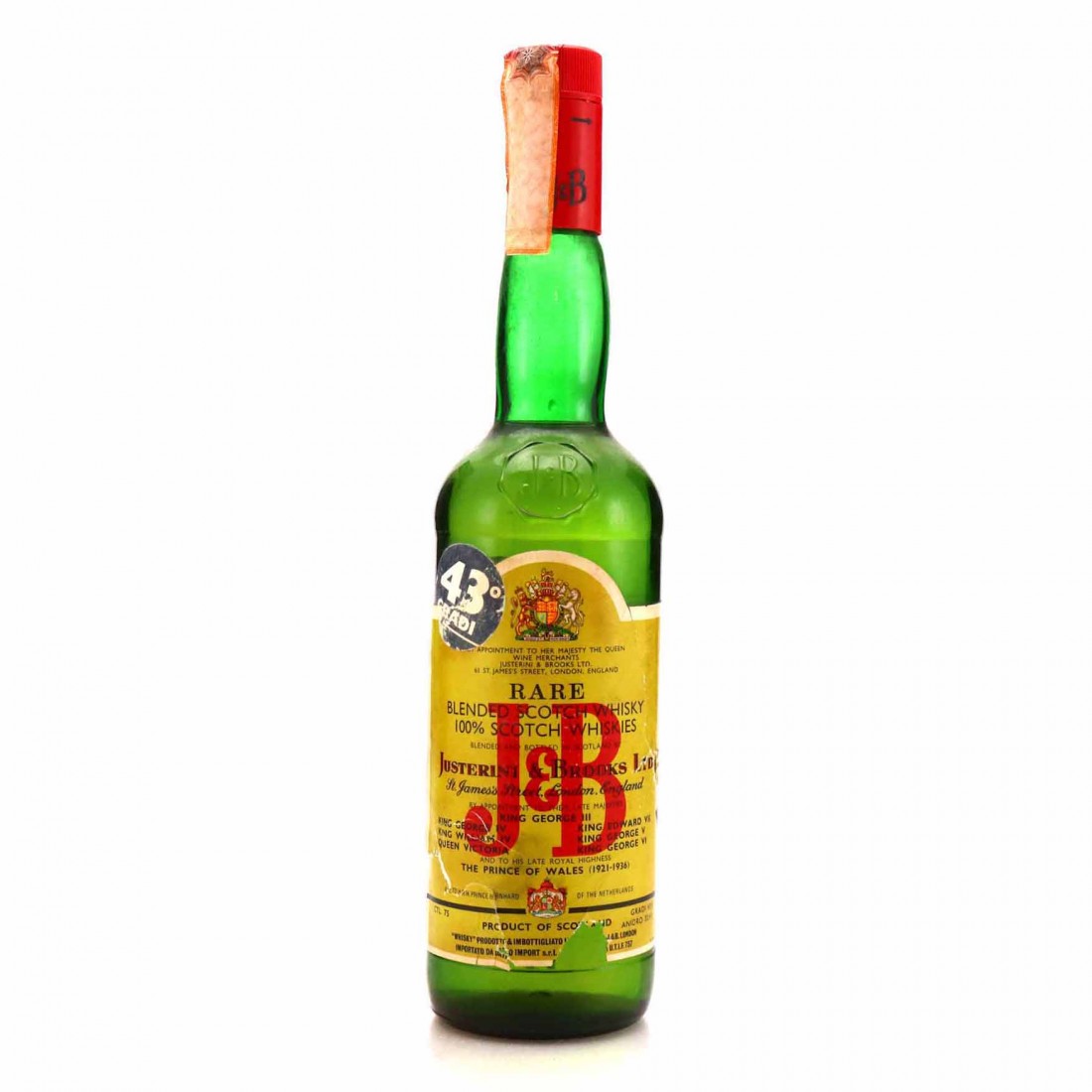 Justerini & Brooks Rare Blended Scotch Whisky circa 1970s | Whisky ...