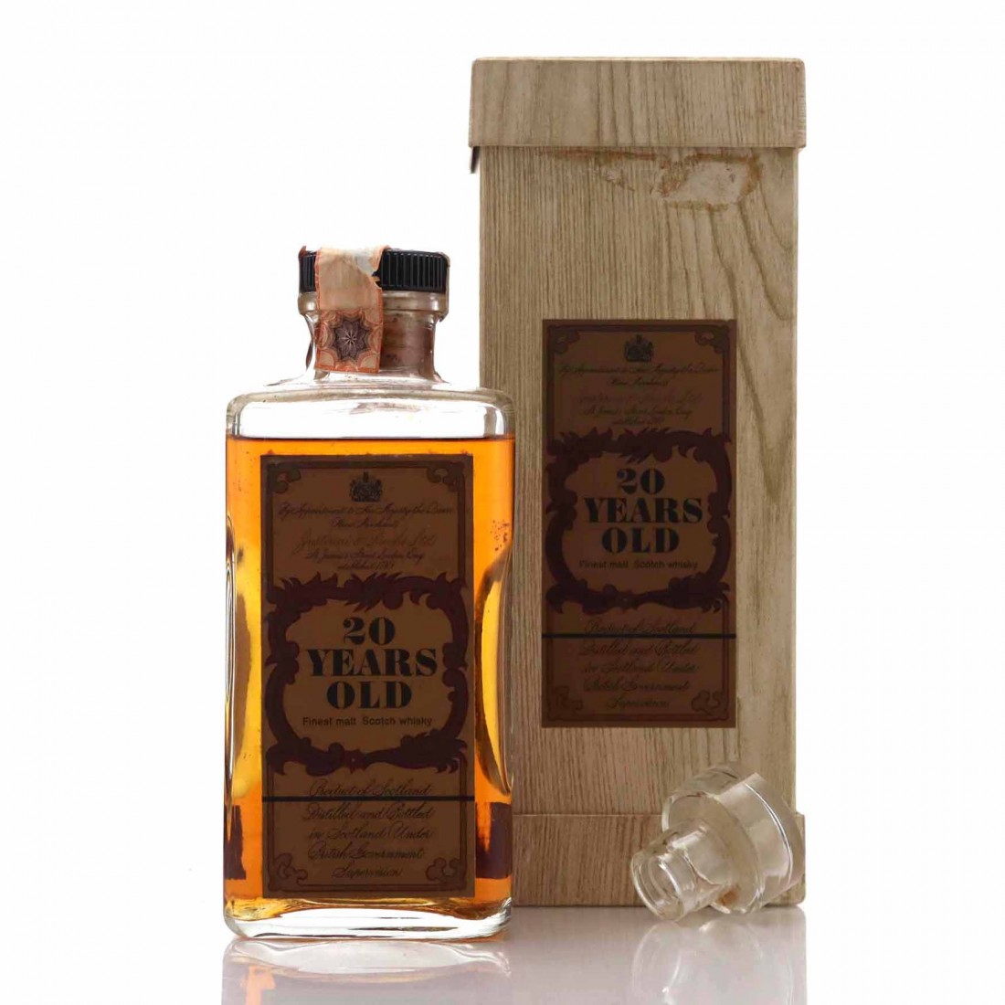 Justerini & Brooks 20 Year Old Finest Malt Scotch Whisky 1970s | Whisky ...