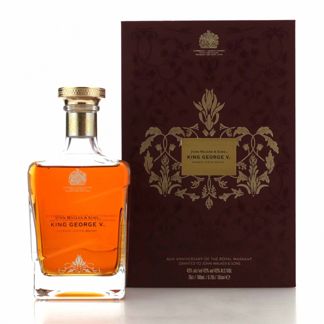 John Walker and Sons King V / Royal Warrant 80th Anniversary