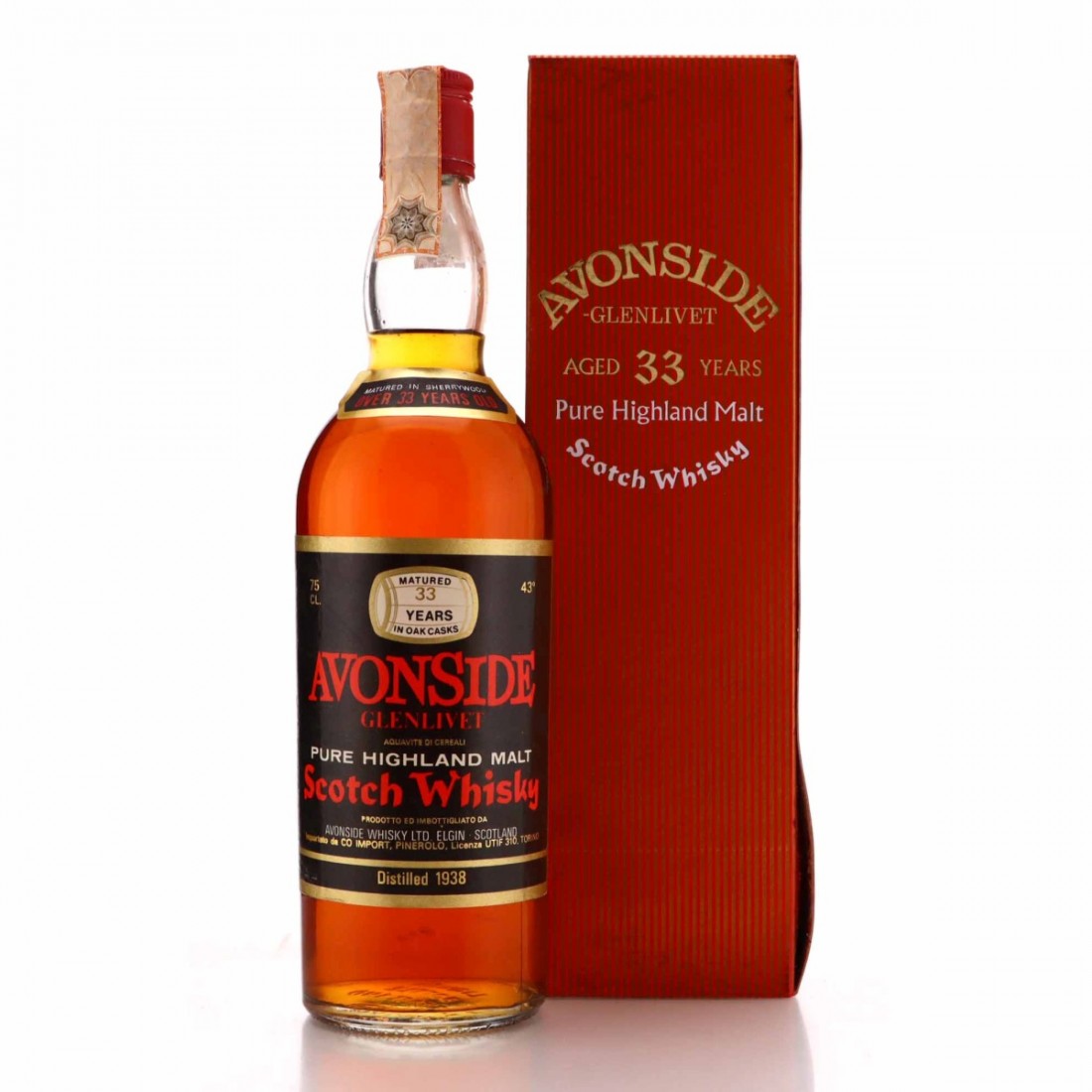 Avonside 1938 Gordon and MacPhail 33 Year Old / Edward and Edward ...