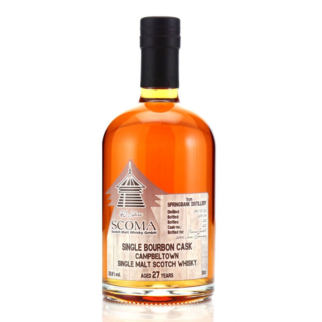 Springbank 1991 Scoma 27 Year Old 50cl / 40th Anniversary | Whisky ...