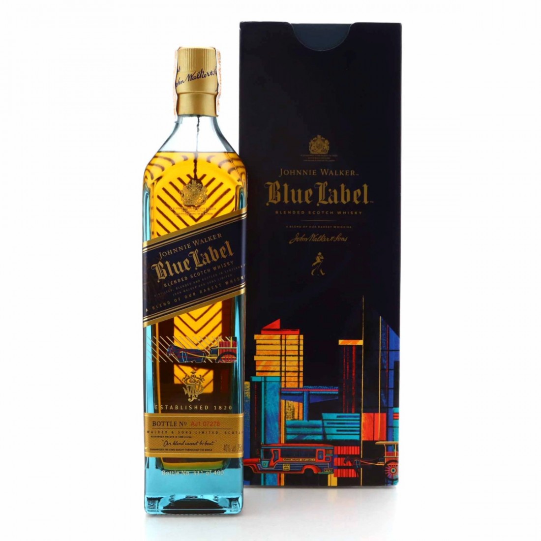 Johnnie Walker Blue Label Metal Artist 75cl Whisky Auctioneer