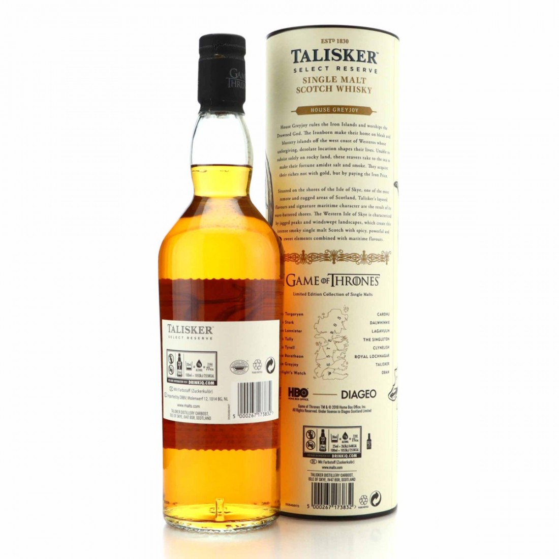 Talisker Select Reserve Game of Thrones / House Greyjoy Whisky Auctioneer