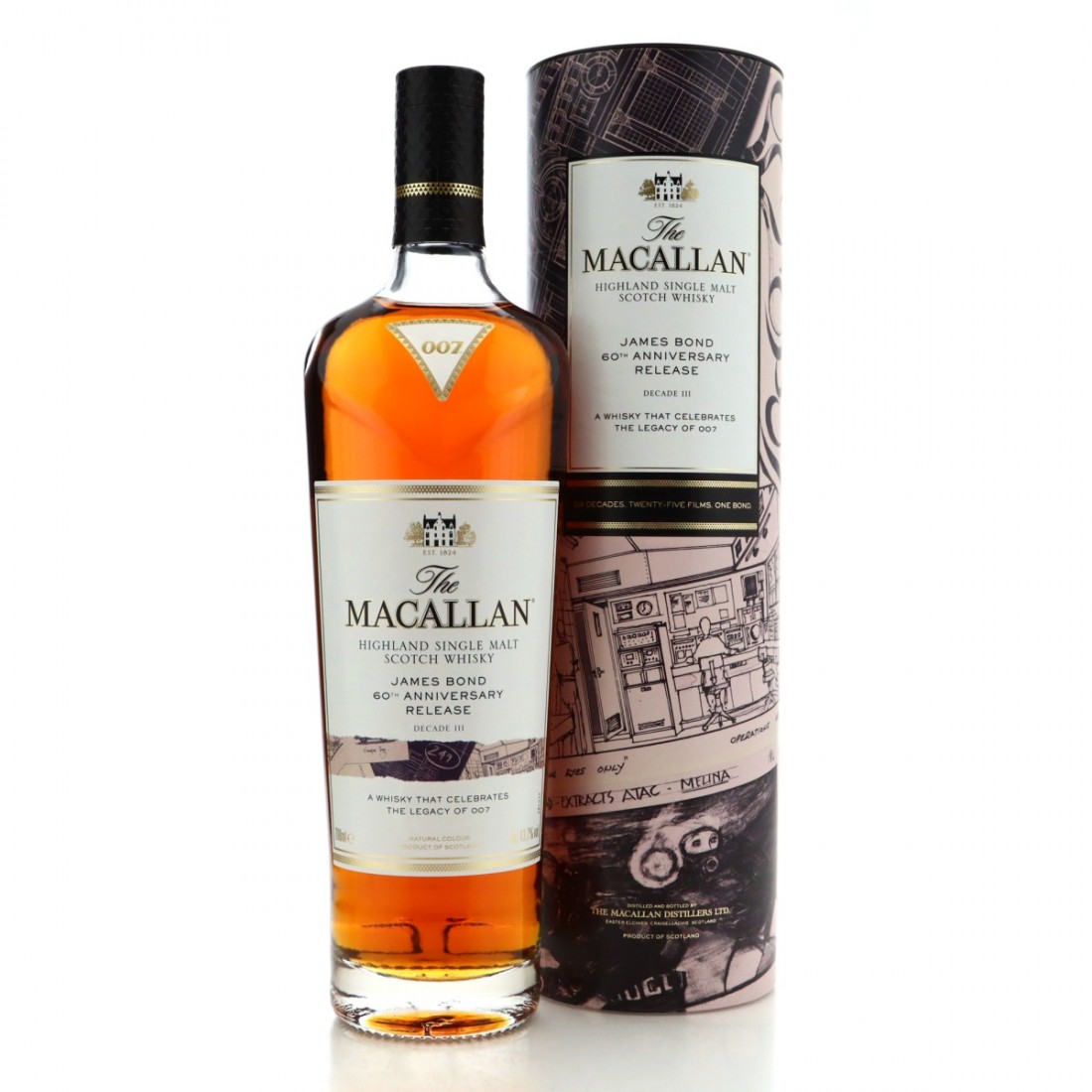 Macallan James Bond 60th Anniversary Release / Decade 3 Whisky Auctioneer