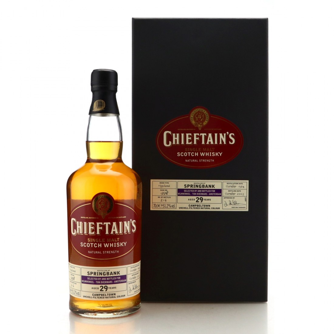 Springbank 1974 Chieftain's 29 Year Old #1778 | Whisky Auctioneer