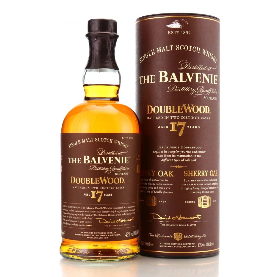 Balvenie 17 Year Old Double Wood Whisky 700ml