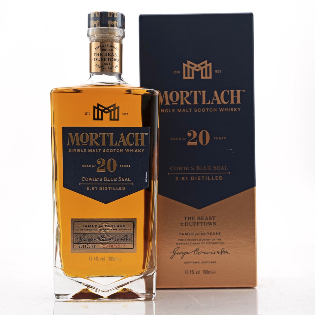 Mortlach 20 Year Old Cowie's Blue Seal Whisky Auctioneer