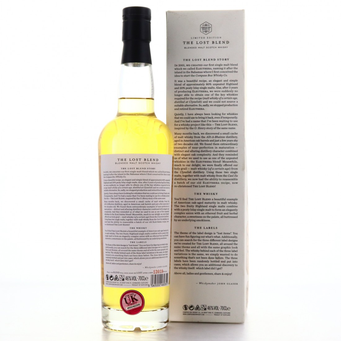 Compass Box The Lost Blend Whisky Auctioneer