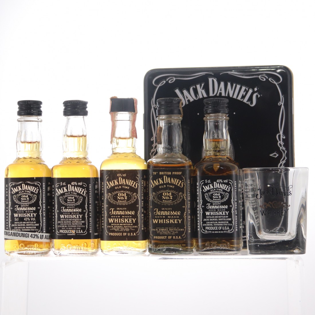 Jack Daniel's Miniature Selection 5 x 5cl Whisky Auctioneer