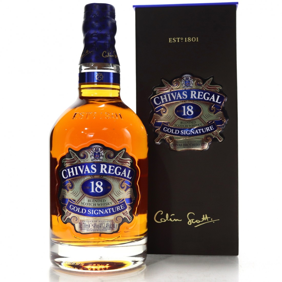 Chivas Regal 18 Year Old Gold Signature Whisky Auctioneer