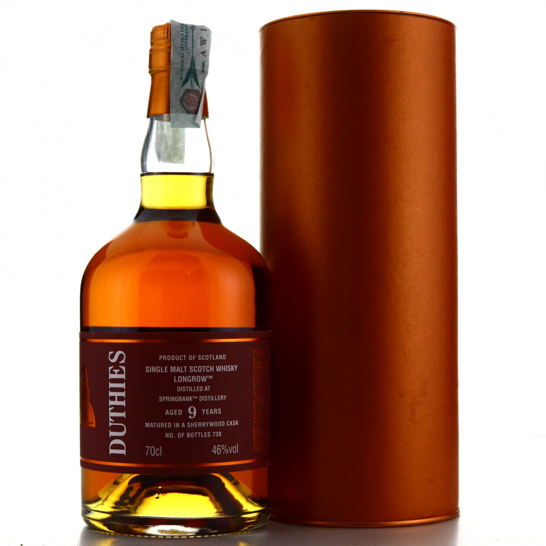 Longrow 9 Year Old Duthies Sherry Wood Whisky Auctioneer