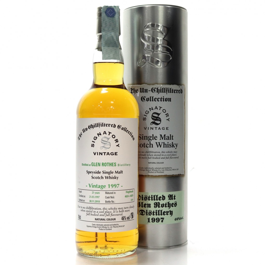 Glenrothes 1997 Signatory Vintage 21 Year Old Whisky Auctioneer