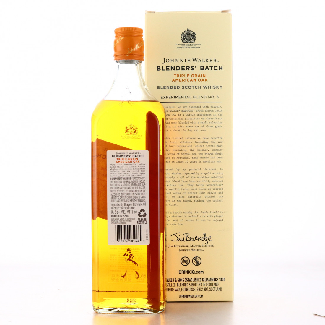 Johnnie Walker 10 Year Old Blenders' Batch 3 Triple Grain 75cl / US