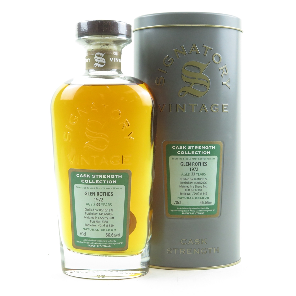 Glenrothes 1972 Signatory Vintage 33 Year Old Whisky Auctioneer