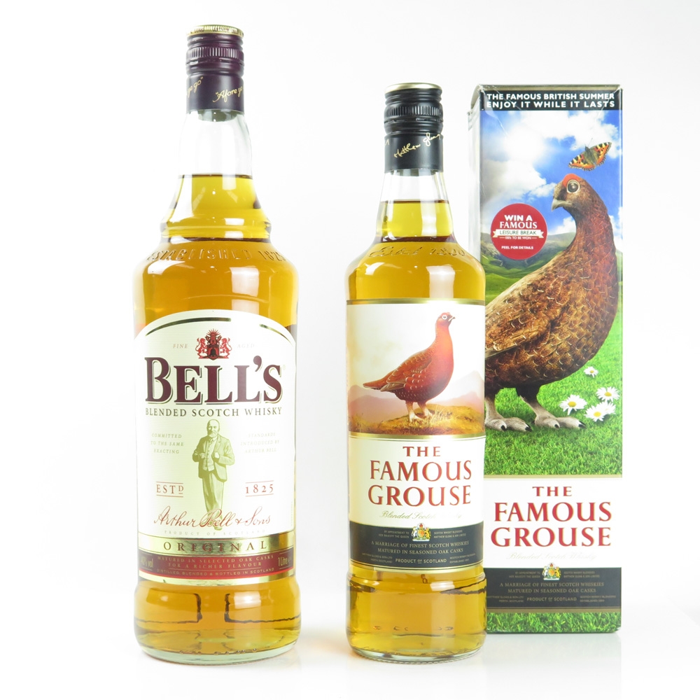 Bell's Original 1 Litre and Famous Grouse 70cl Whisky Auctioneer