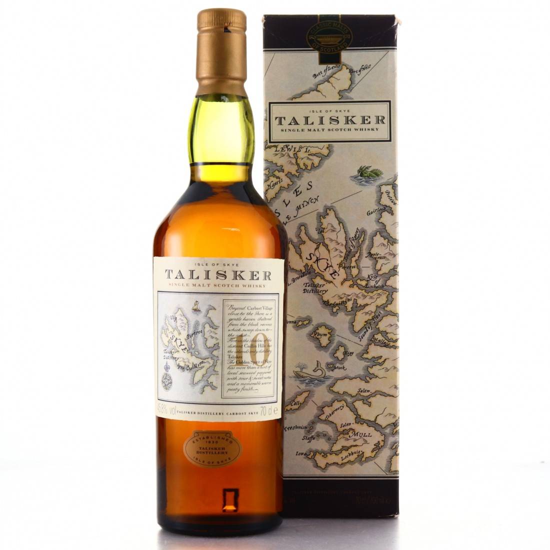 Talisker 10 Year Old Map Label Talisker 10 Year Old Map Label | Whisky Auctioneer