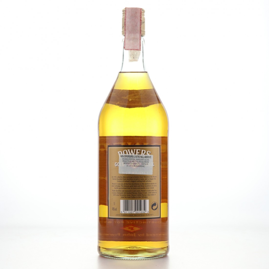 Powers Gold Label 1 Litre 1980s Whisky Auctioneer