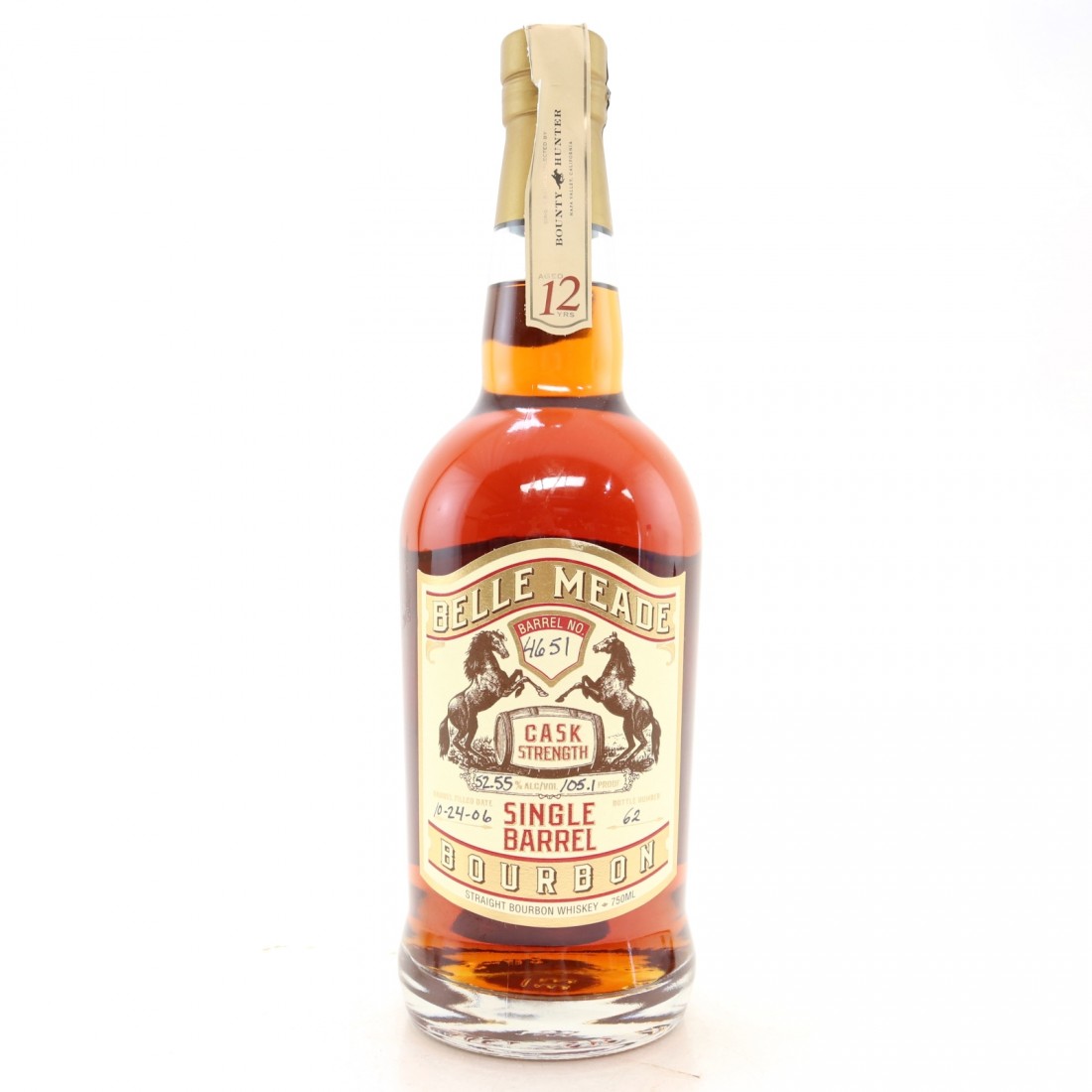 Belle Meade 12 Year Old Single Barrel Bourbon 4651 / Bounty Hunter