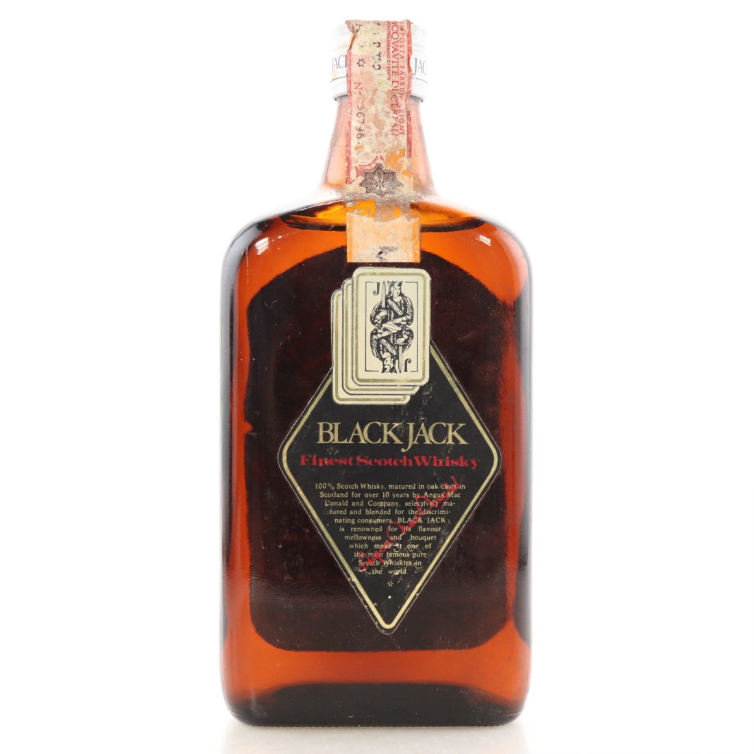 Black Jack 10 Year Old Scotch Whisky 1980s / Fabbri Import Whisky Auctioneer
