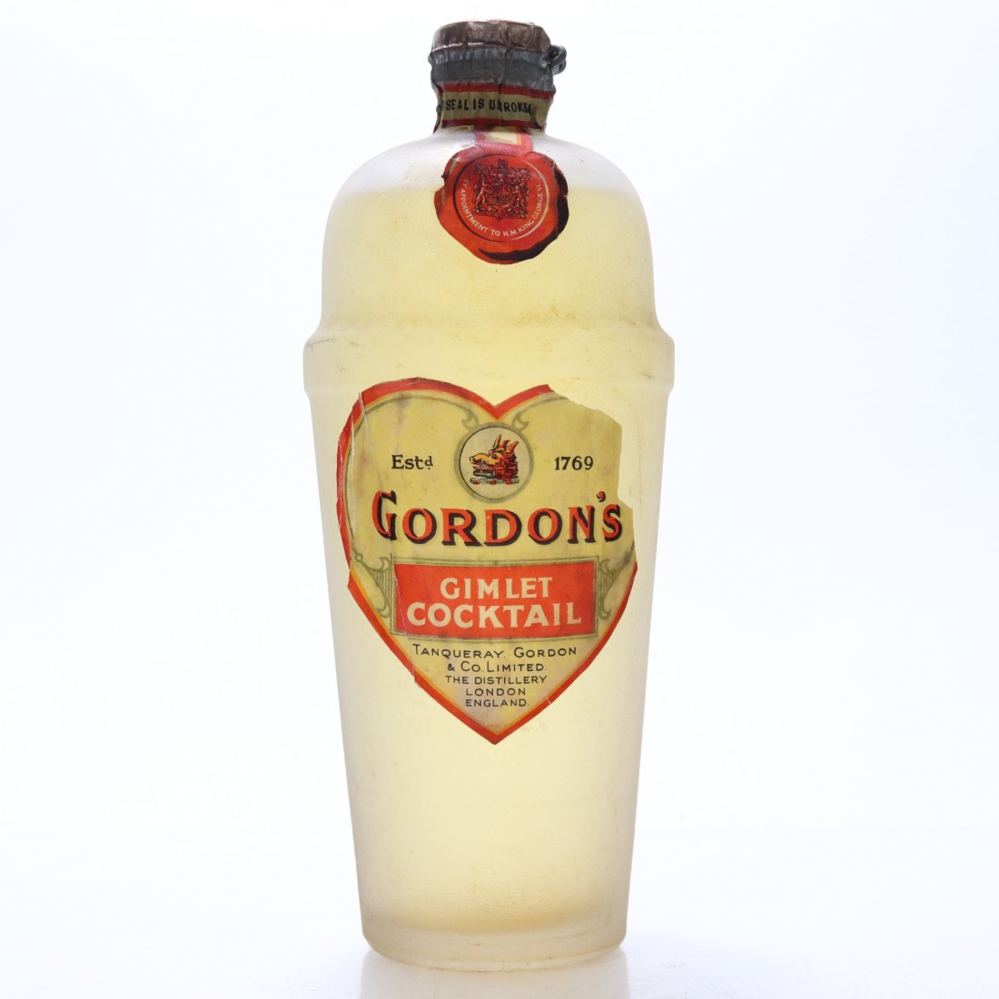 Gordon's Gimlet Cocktail 1960s Whisky Auctioneer