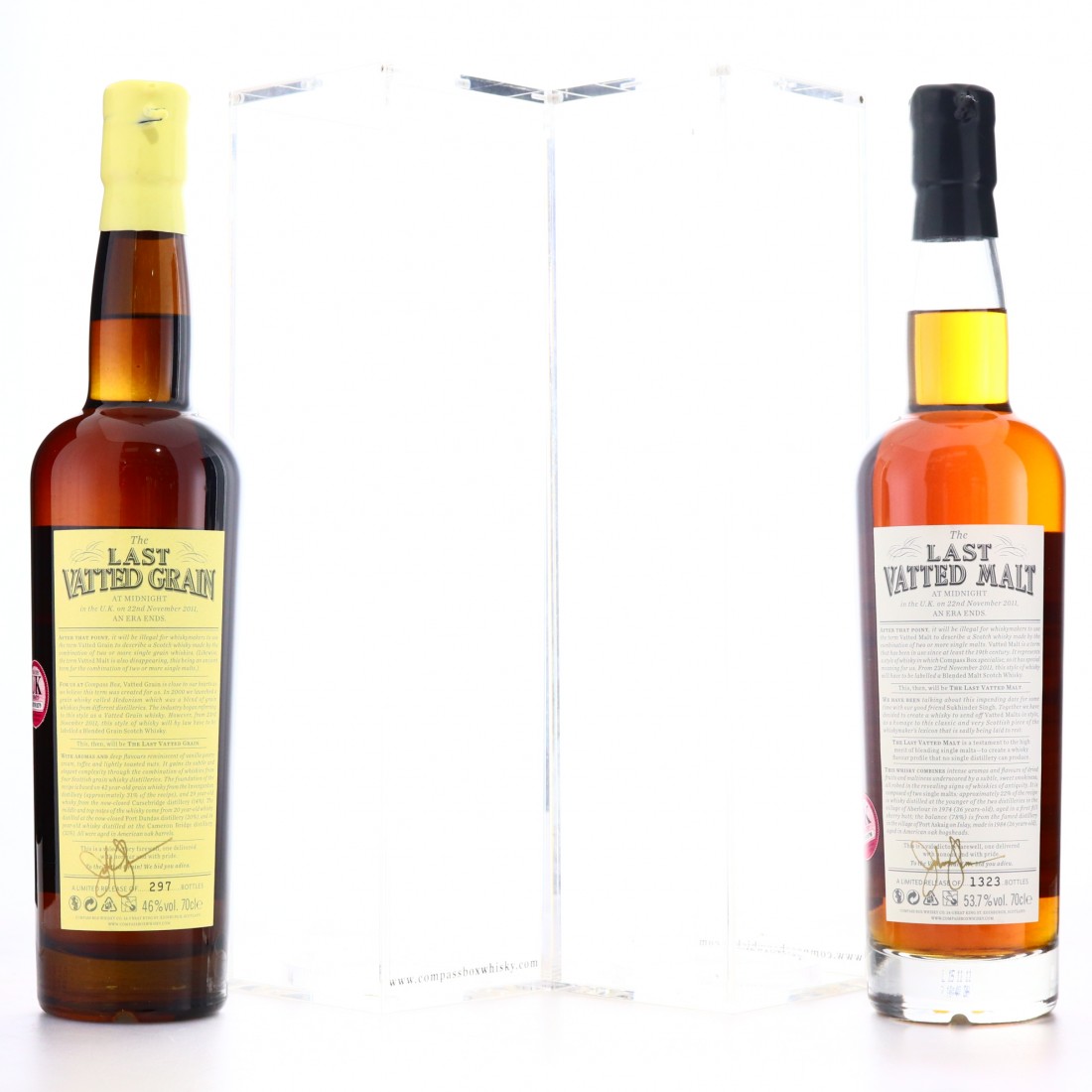 Compass Box Last Vatted Grain & Malt 2 x 70cl Whisky Auctioneer