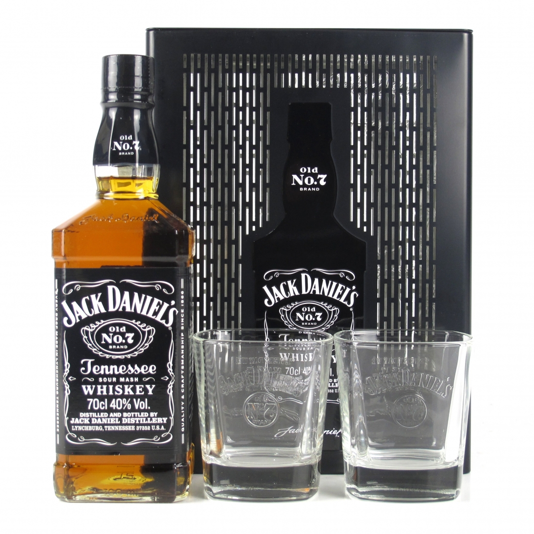 Jack Daniel's Old No.7 Gift Set / Including 2 Glasses Whisky Auctioneer
