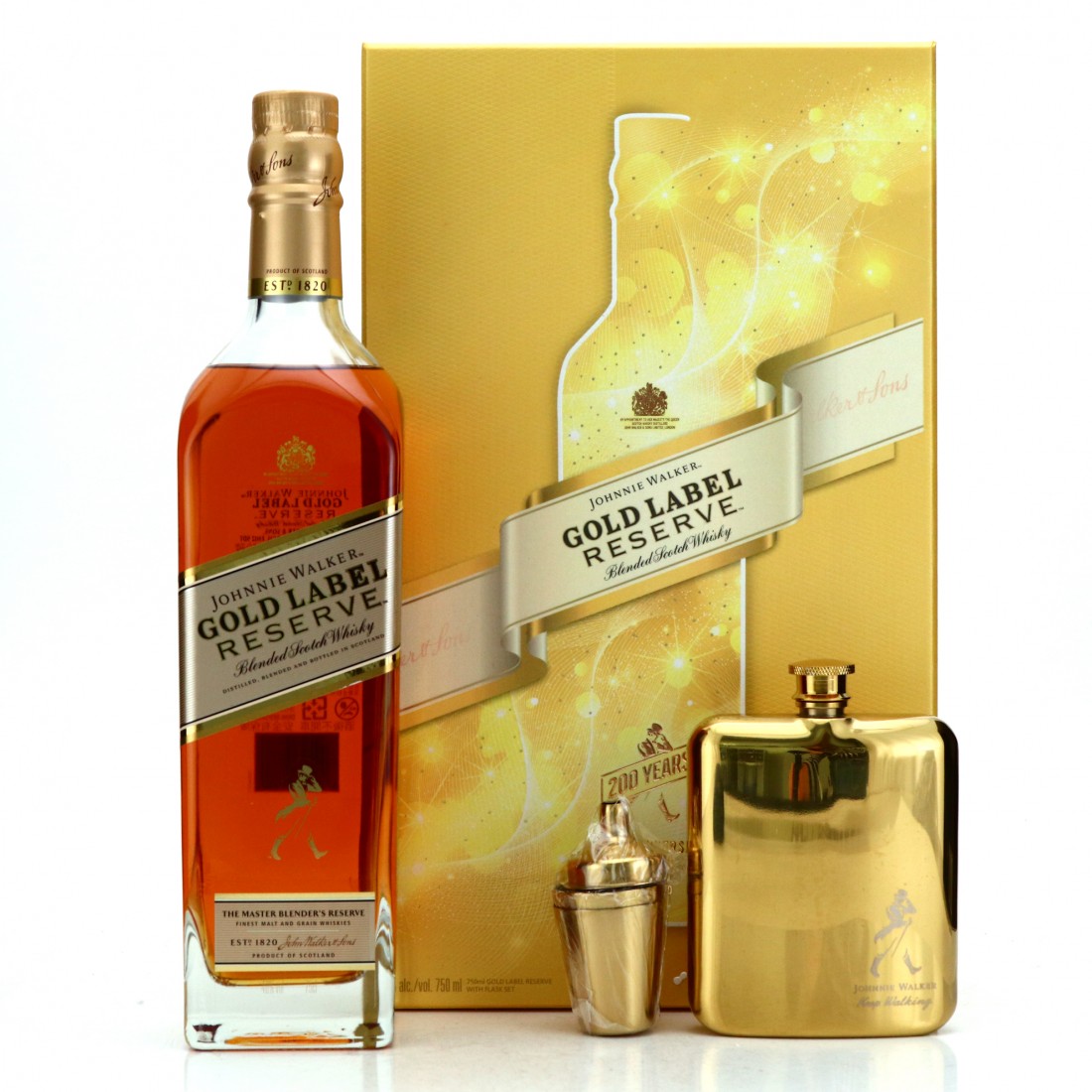 Johnnie Walker Gold Label Reserve Limited Edition Gift Pack 75cl / 200th Anniversary Whisky