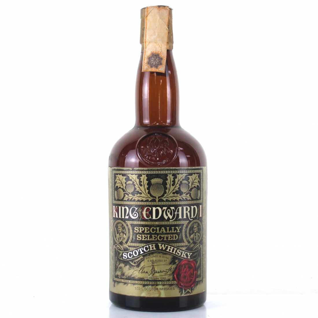 King Edward 1st Scotch Whisky 1970s / Martini & Rossi Import Whisky