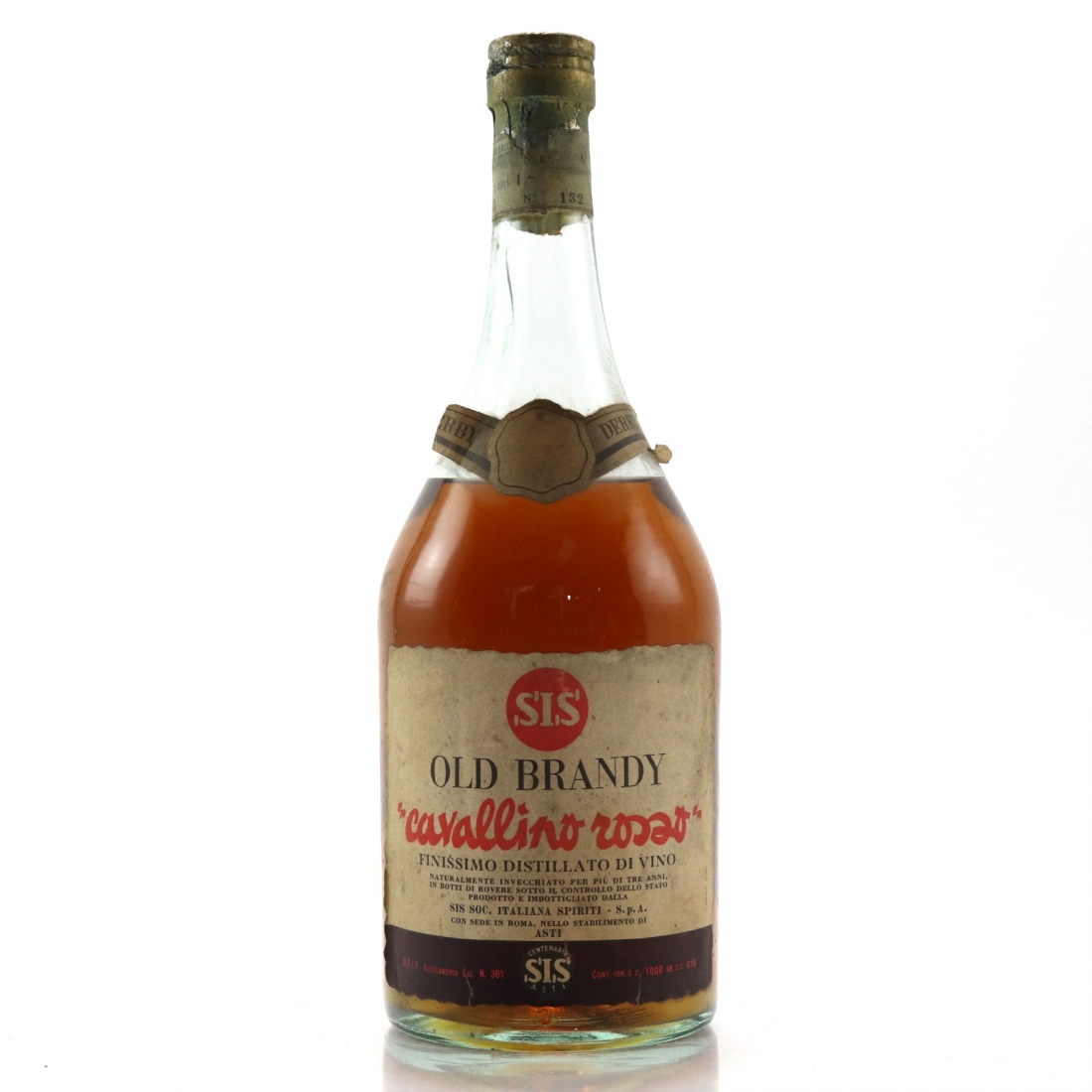 Sis Old Brandy 1 Litre 1960s Whisky Auctioneer