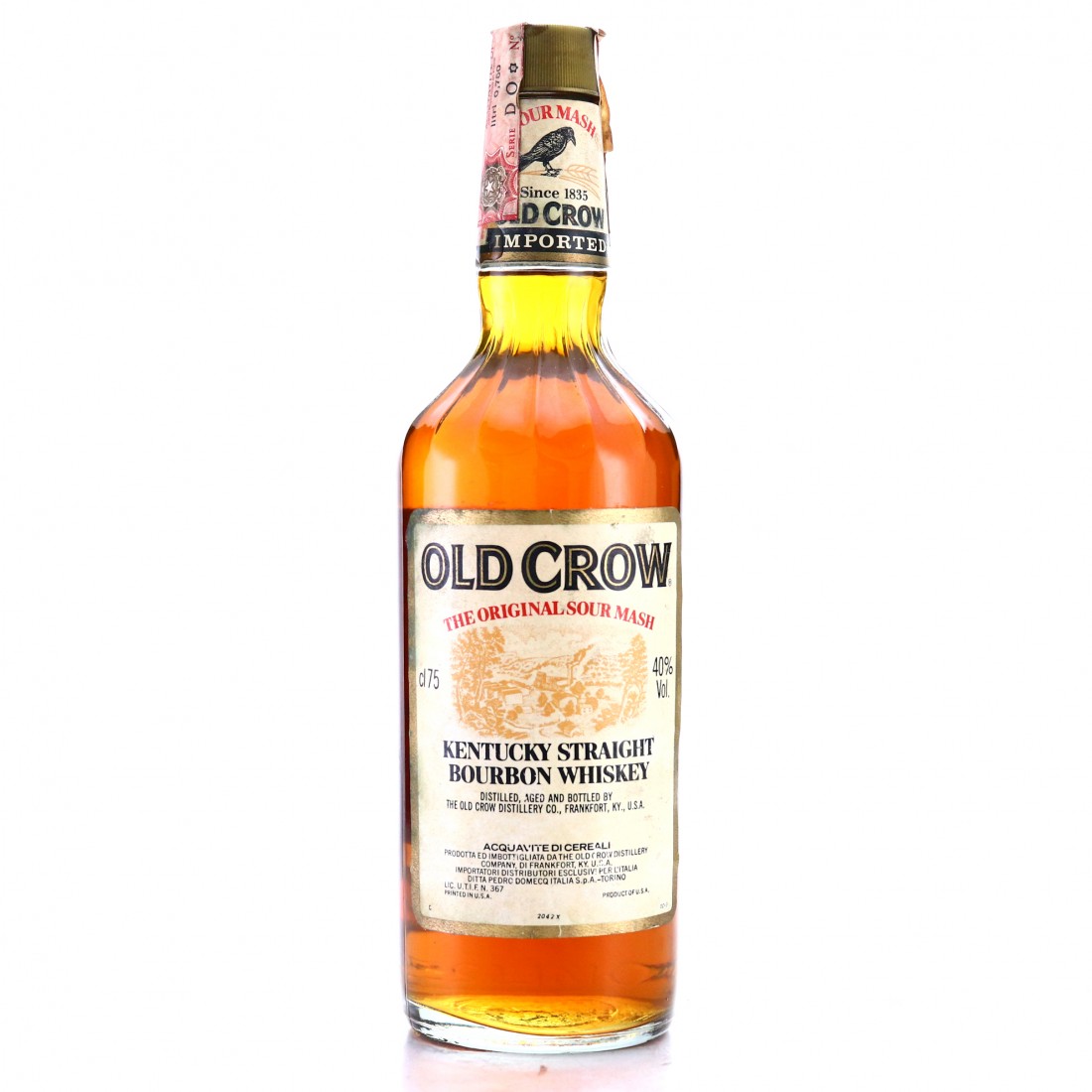 Old Crow Kentucky Straight Bourbon 1980s Whisky Auctioneer