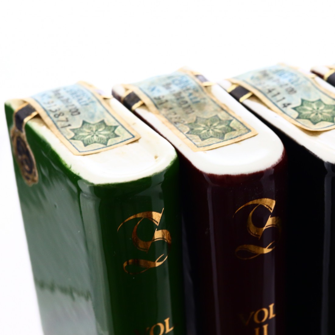 Springbank Ceramic Book Decanters 4 x Miniature Whisky Auctioneer