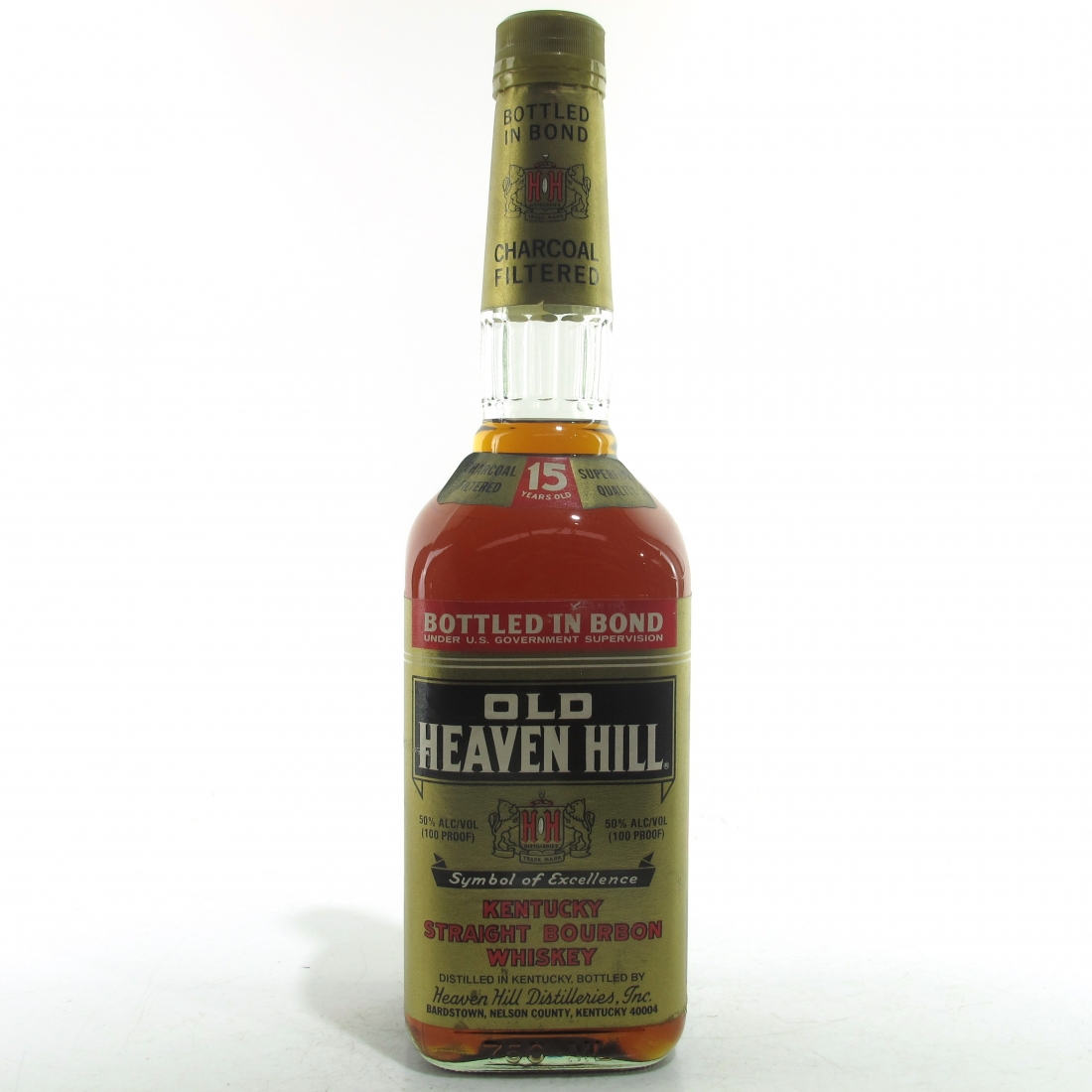 Old Heaven Hill 15 Year Old Bottled In Bond Whisky Auctioneer