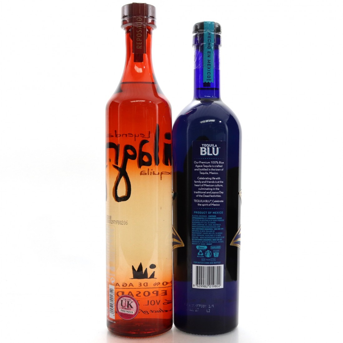 Reposado Tequila 2 x 70cl / including Tequila Blu Whisky Auctioneer