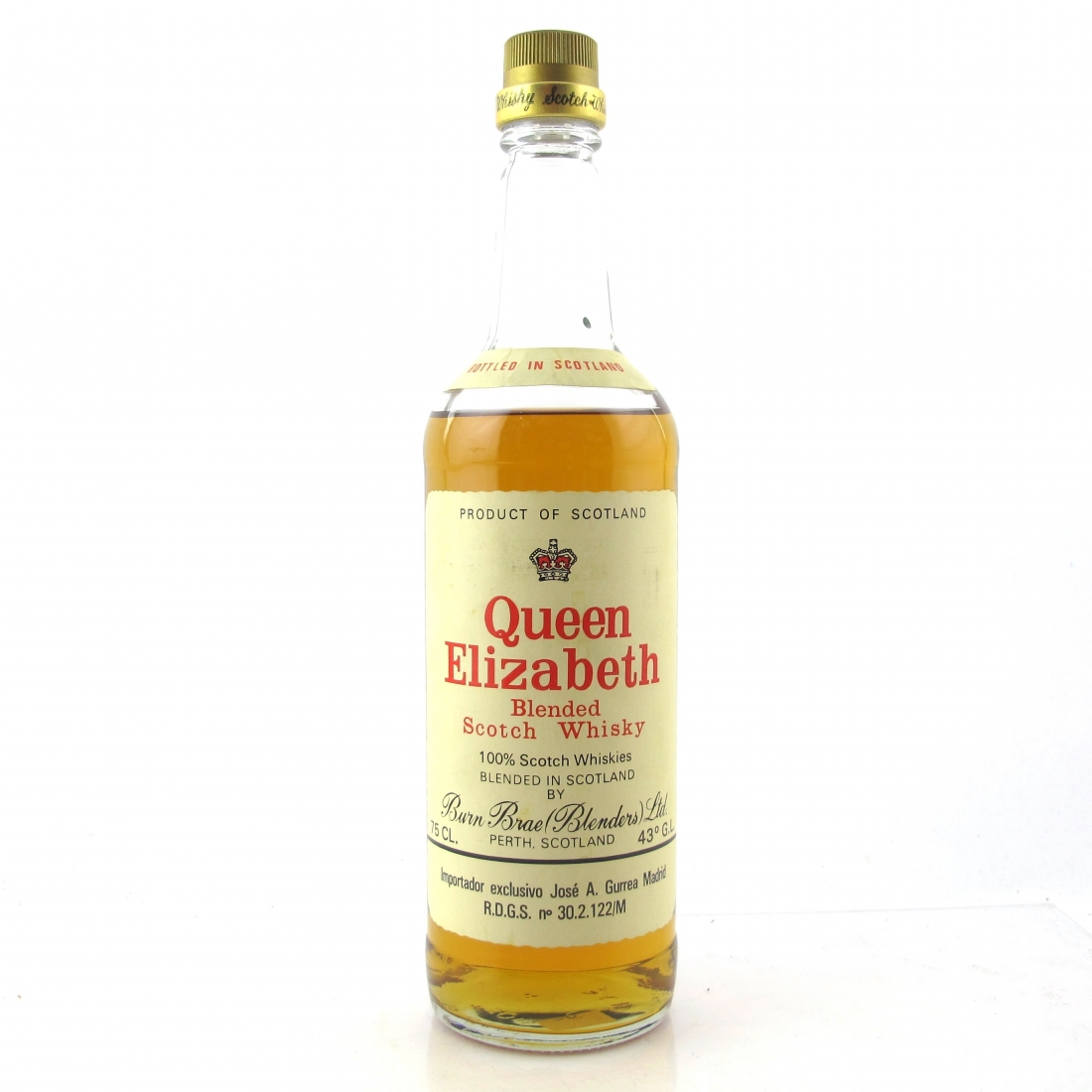 Queen Elizabeth Scotch Whisky 1970s Whisky Auctioneer