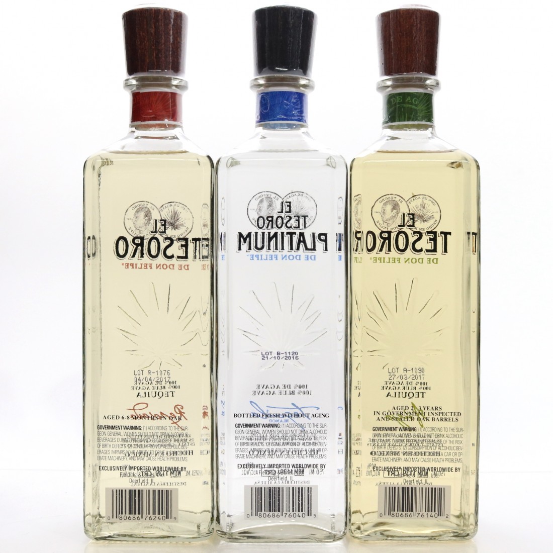 El Tesoro Paradiso de Don Felipe Tequila US Import / 3 x 75cl Whisky