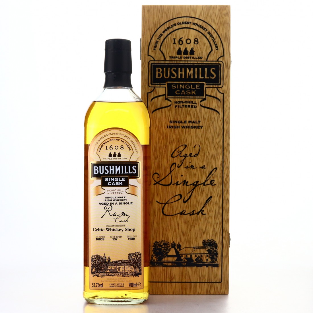 Bushmills 1989 Single Rum Cask #16269 / Celtic Whisky Shop | Whisky  Auctioneer