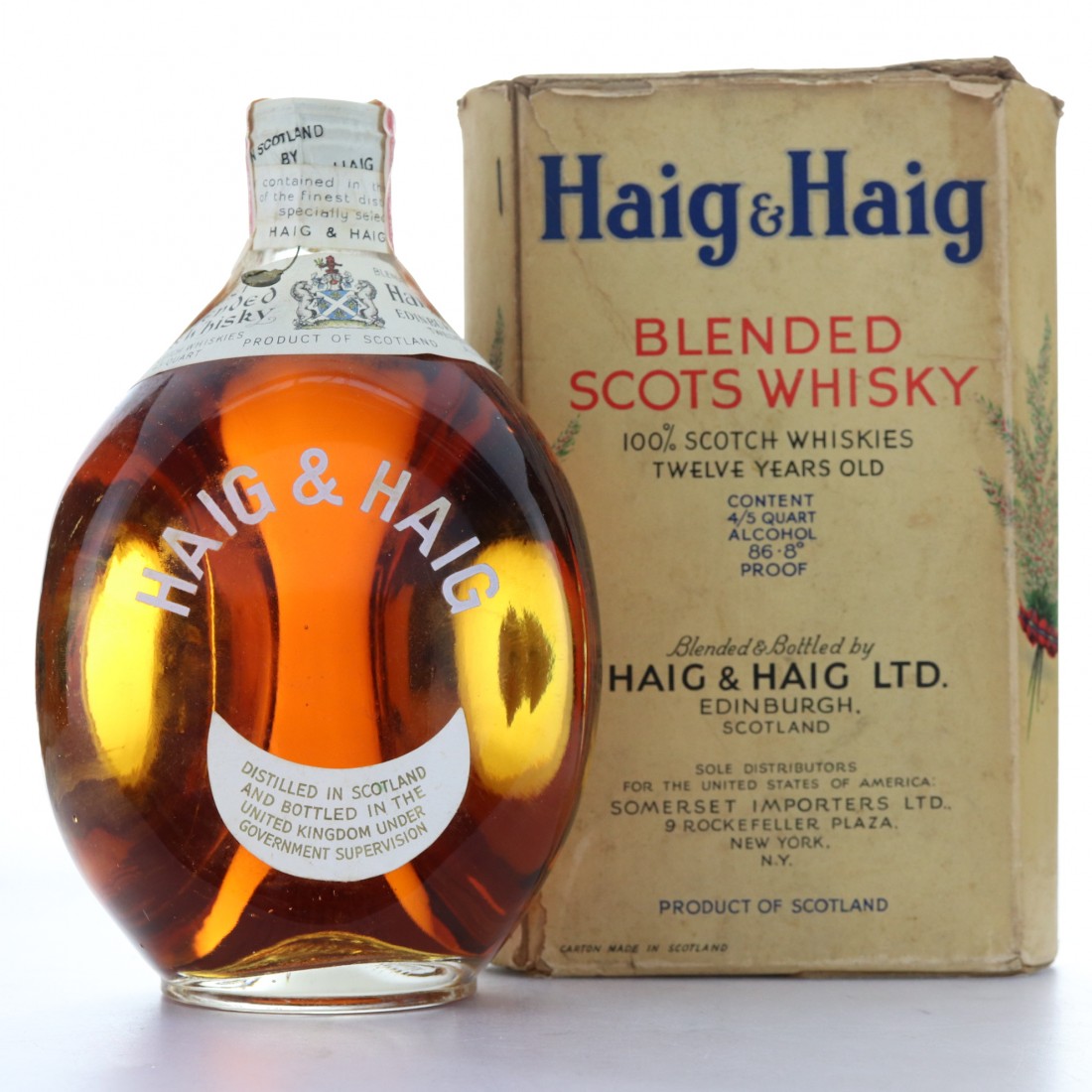 Haig and Haig 1940s / US Import Whisky Auctioneer