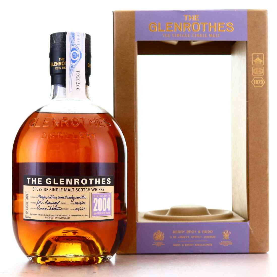 Glenrothes 2004 Vintage Whisky Auctioneer
