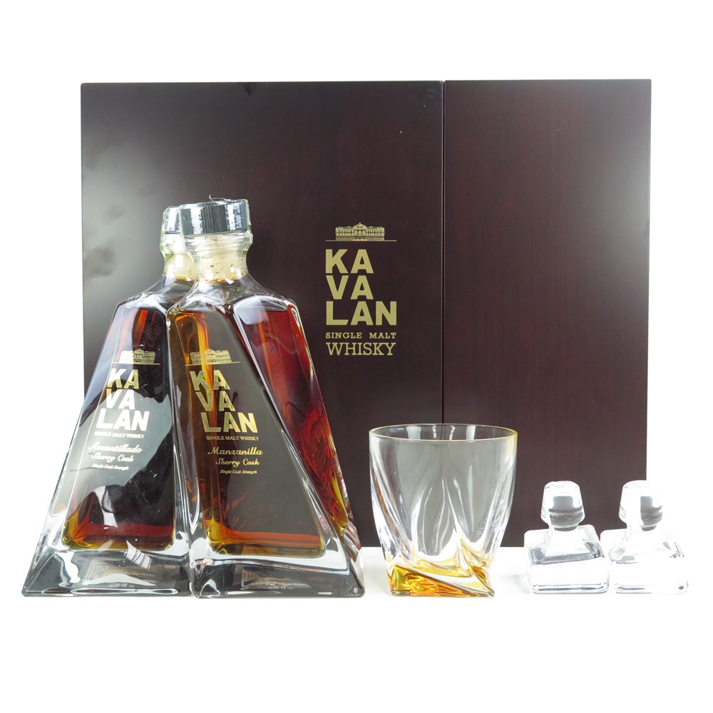 Kavalan Cask Strength Amontillado and Manzanilla Gift Set / Smashed